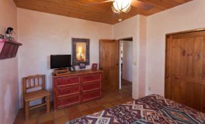 Taos vacation rental lodging guest bedroom