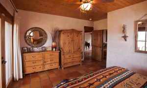 Taos vacation home master bedroom