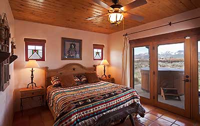 Taos vacation rental master bedroom